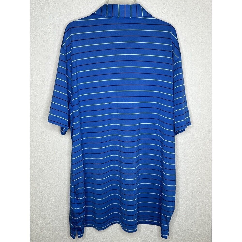 Under Armour Shirt Mens XL Performance Stripe Golf Polo Hayden Lake ID Heat Gear - Picture 3 of 15